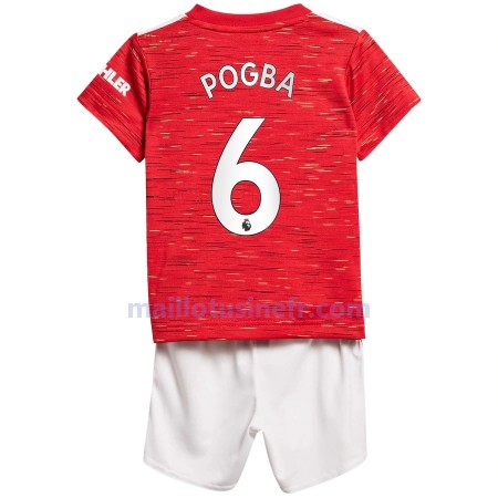 Maillot de Foot Manchester United Paul Pogba 6 Domicile 2020-21 - Enfant
